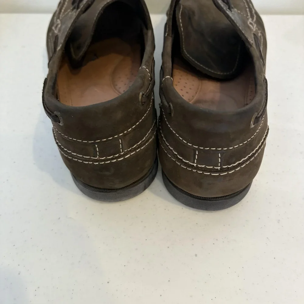 Johnston & Murphy Shoes Mens Size 11.5 Boat Moc Toe Deck‎ Casual Leather J&M